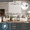VAXCEL Monrovia 43.75-in Oil Rubbed Bronze 3-Light Linear Chandelier, Hanging Ceiling Island Pendant with White Glass - 2 of 4