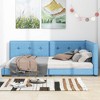 NicBex Modern Wooden Queen Size Upholstered Floor Bed Frame with Headboard and 2 USB Ports for Bedroom, Easy Assembly - 2 of 4