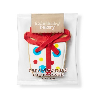 Gift Box Sugar Cookie - 1ct - Favorite Day™