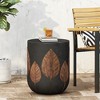 Maggift Patio End Tables, Stylish End Tables for Indoor and Outdoor Use, Ideal for Gardens, Backyard, Special Design, Black, 15.25"*15.25"*18.5" - 4 of 4