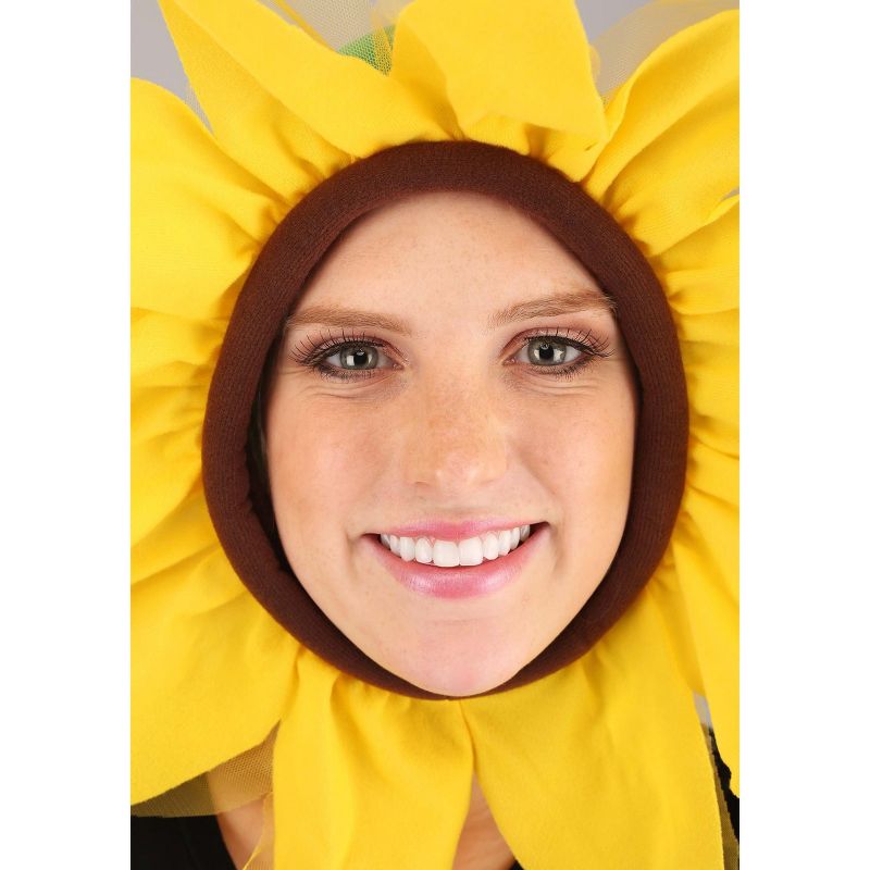 HalloweenCostumes.com    Adult Sunflower Hood Costume, Yellow, 2 of 9