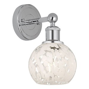 White Mouchette - 1 Light Wall Sconce In Modern Style-10.25 Inches Tall and 6 Inches Wide - 1 of 1