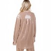 Women's Sequin Oversized Button Up Blouse - GEEGEE - 3 of 3