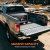 Black/Yellow/Green Steel Truck Bed Tool Box, Trailer Tongue Box, Truck Storage Organizer Tool Chest For Truck Bed, RV, Trailer - 3 of 4