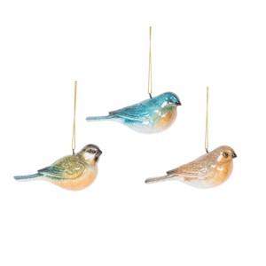 Gallerie II Songbird Ornaments, Set of 3 - 1 of 3