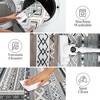 Garvee Area Rug for Living Room, Washable Rug Farmhouse Neutral Rug, Geometric Rug Low Pile Non-Slip Soft Rug for Dining Room Bedroom - 4 of 4