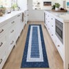 Border Geometric Area Rug Non Slip Rug Low Pile Accent Rug - 4 of 4