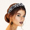 Unique Bargains Women's Leopard Pattern Knotted Headband 1 Pc White Gray - image 4 of 4