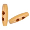 Unique Bargains Wood Coat Sewing 2 Holes Olive Shape Toggle Buttons 1.18" 50 Pcs - 4 of 4