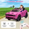 Jojoka 12V Licensed Ride On Car for Kids, Dodge Challenger Style, Toddler Ride On Toy with Remote, Spring Suspension, Music, LED Lights - 4 of 4