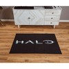 Ukonic HALO Black Logo Rectangular Area Rug | 36 x 52 Inches - 4 of 4