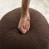 FURNIinspire Ottomans and Benches Plush Velvet Footrest Ottoman with Wooden Base Elegant Design for Modern Living, Brown, 17.1"*17.1"*18.9" - 4 of 4