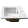 ALFI  ABC801 White 17Inch Square Drop In Ceramic Sink with Faucet Hole - 3 of 4