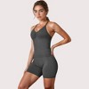 Anna-Kaci Active Women's High Waist Compression Biker Shorts with Sculpting Seam Detail and Stretch Fit Fabric - 3 of 4
