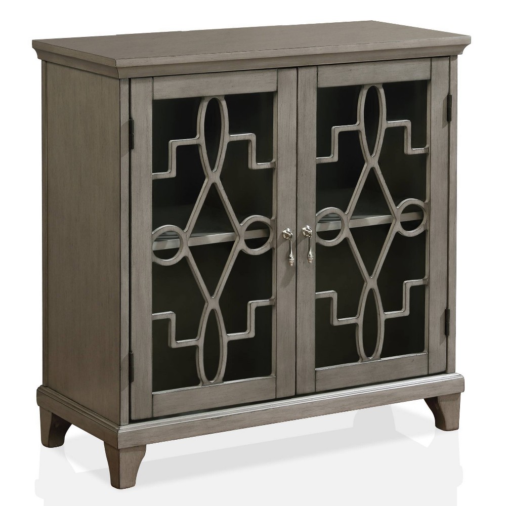 Photos - Wardrobe 24/7 Shop At Home Stenny Hallway Cabinet Gray