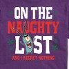 Men's - SpongeBob SquarePants - Plankton Naughty List Christmas Short Sleeve Graphic T-Shirt - 2 of 4