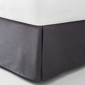 Dark Gray Solid Bed Skirt (Full) - Made By Design