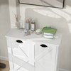 VYNXARIA Two-Compartment Tilt-Out Laundry Sorter Cabinet-White - 4 of 4