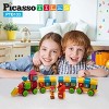 PICASSO-TILES 103 PC Train Theme Hedgehog Building Blocks Set, STEM Toys for Kids 3+ - 2 of 4