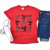 Simply Sage Market Checkered Bows Stacked Garment Dyed Tee - 3 of 4