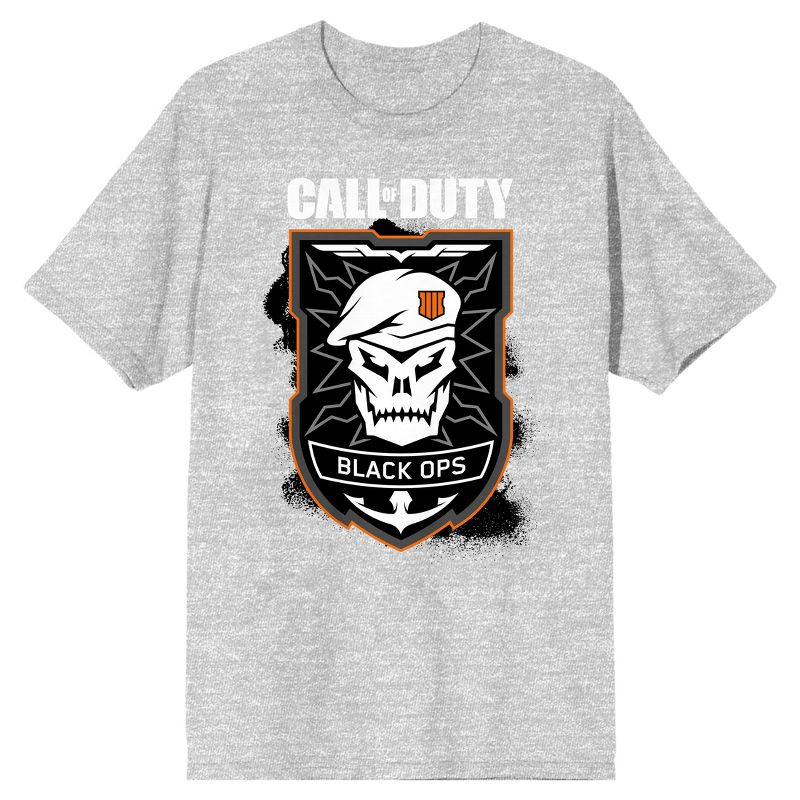 Call Of Duty Black Ops 4 Symbol Men's Heather Short Sleeve Graphic Tee, 1 of 4