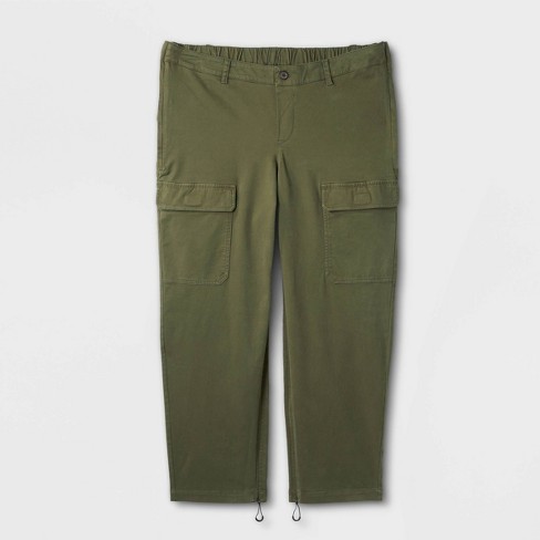 Women's Loose Fit Utility Adaptive Cargo Pants - Universal Thread™ Green 30