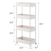 Karl Home 4-Layer Mobile Multi-functional Storage Cart Storage Cabinet - 4 of 4