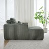 49“W Corduroy Sponge Sofa, Single Lounge Chair, Accent Chair, Sleeper Chair with Pillow, No Assembly Required-ModernLuxe - 3 of 4