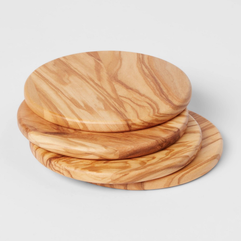 Photos - Barware 4pk Olivewood Coasters - Threshold™
