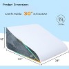 LISM 12 Inch Memory Foam Bed Wedge Pillow with Washable Cover - 2 of 4