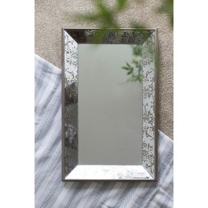 PAGED Bathroom Mirror, Traditional Vanity Mirror with Floral Accents for Bathroom, Bedroom - 1 of 4