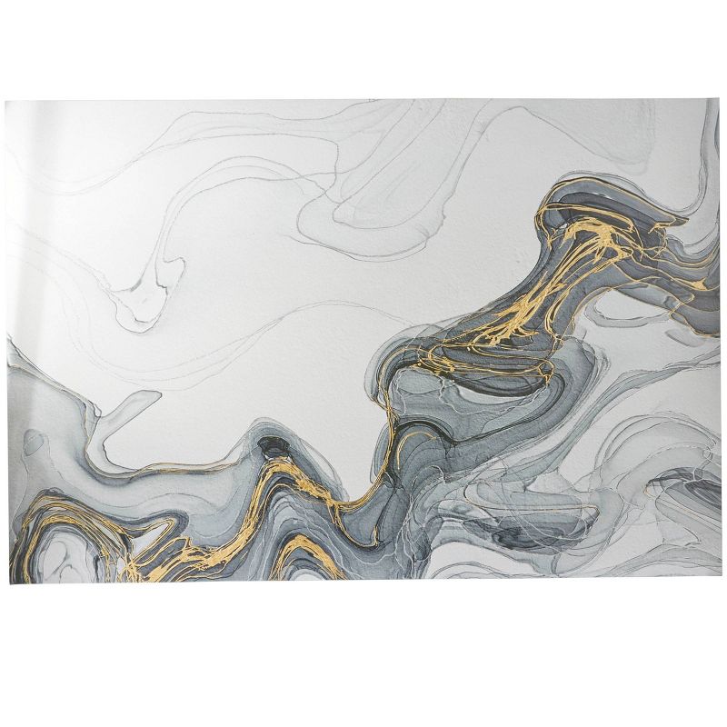 Canvas Geode Waves Wall Art Gray - Olivia &#38; May, 1 of 6