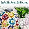 Sunnydaze Glass Mosaic Garden Gazing Globe with Solar Light - 10" - Blue - 2 of 4