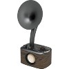 Sangean CP100 AM/FM Retro Gramophone Radio with Bluetooth Speaker and Aux-Input, Walnut - 2 of 4