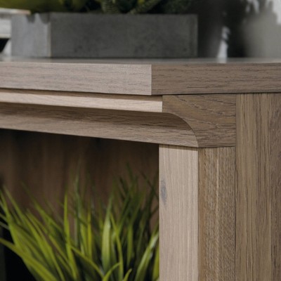 Adjustable Salt Oak 2-Shelf Bookcase with Slide-On Moldings