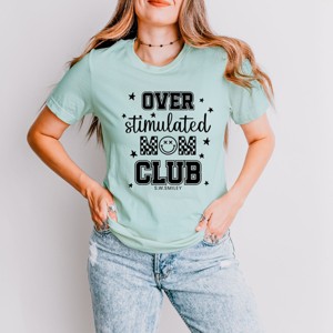 Simply Sage Market S.W.Smiley Over Stimulated Mom Club Short Sleeve Tee - 1 of 4