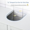 Bathroom Vanities, Bathroom Sink Cabinets with U-Shape Cut-Out and Adjustable Internal Shelf - 4 of 4