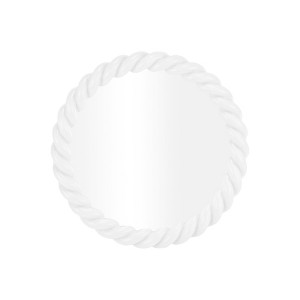 Unique Bargains Twisted Round Shape Desktop Cosmetic Mirror 1 Pc - 1 of 3
