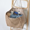 Oversize PU Leather Tote Bag for Women, Weekender Shopper Handbag with Spacious Interior for Travel and Daily Use - 4 of 4