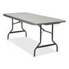 Iceberg IndestrucTable Commercial Folding Table, Rectangular, 72" x 30" x 29", Charcoal Top, Charcoal Base/Legs - 2 of 4