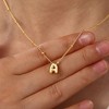 Turandoss 2PCS Dainty Gold Initial Necklaces for Women Trendy, Layered Bubble Pendent Necklace, Gold Jewelry for Women, Birthday Gifts for Her - 4 of 4
