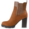 Journee Collection Womens Islana Pull On Stacked Heel Booties - 2 of 4