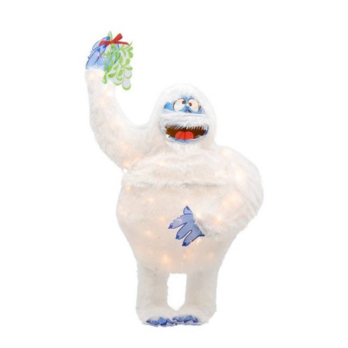 42 Rudolph The Red Nosed Reindeer Led Pre Lit Bumble The Abominable Snowman With Mistletoe 3d Outdoor Decoration