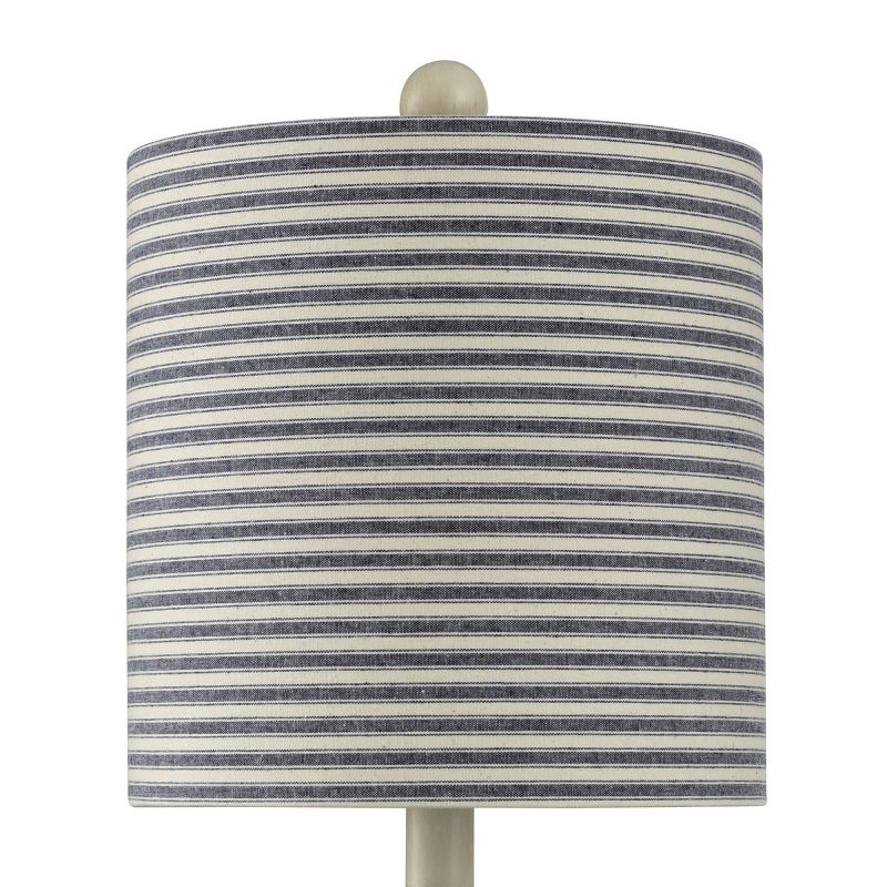 Montauk Molded Nautical Anchor Table Lamp with Fabric Shade Navy Blue/White - StyleCraft, 5 of 9