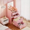 Fredees 3-in-1 Vanity Desk with Flip Top Mirror and Lights - 3 of 4