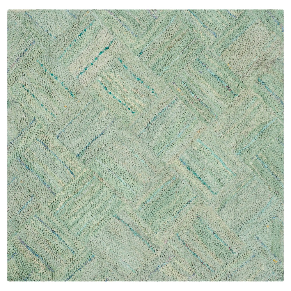 Reed Accent Rug - Green(4'x4' Square) - Safavieh