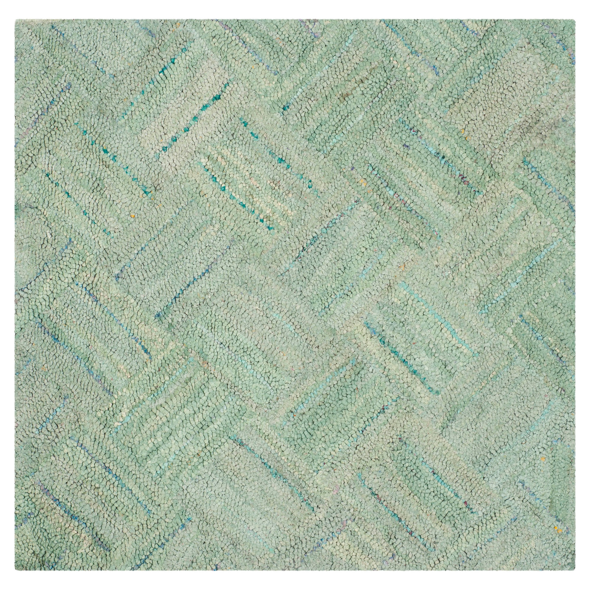 Reed Accent Rug - Green(4'x4' Square) - Safavieh