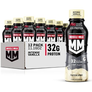 Muscle Milk Pro Advanced Nutrition Protein Shake, Intense Vanilla - 11.16 Fl Oz Bottle (Pack of 12) - 1 of 3