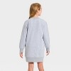 Girls' Long Sleeve Valentine's Day 'Love' Dress - Cat & Jack™ Heather Gray - 3 of 4