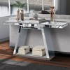 Bella Depot 55.9" Modern Mirror Entryway Table Open Storage for Hallway, Living Room - 2 of 4